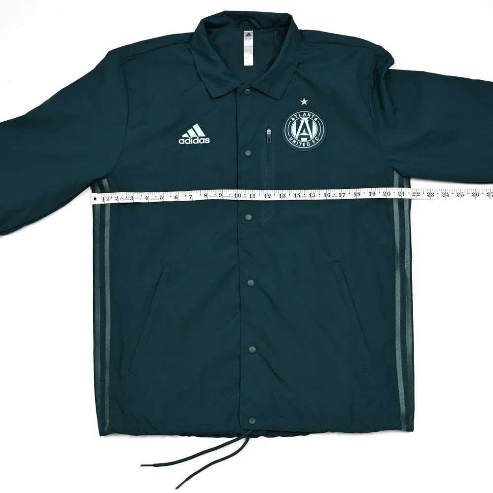 Adidas Atlanta United FC Anthem Jacket Full Snap Lined Men's Small‎ Green Soccer